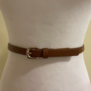 Brown and gold toned studded belt​​​​​​​
